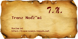 Trenz Noémi névjegykártya